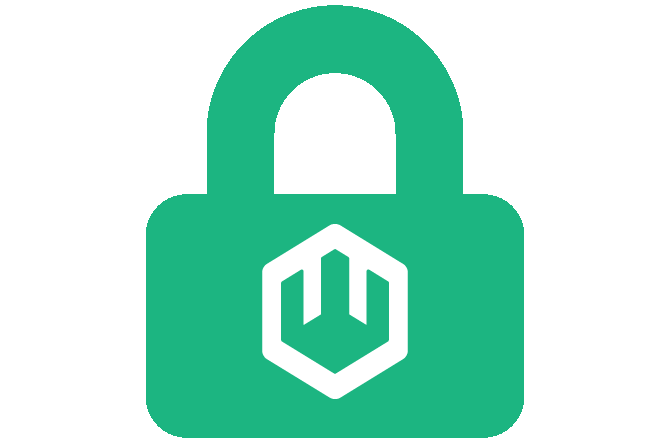 The wasmCloud logo inside a lock
